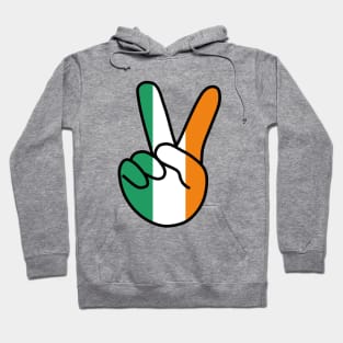 Ireland Flag V Sign Hoodie